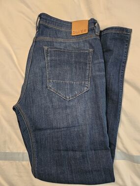 DU/ER Mens Slim Straight Jeans 33x30